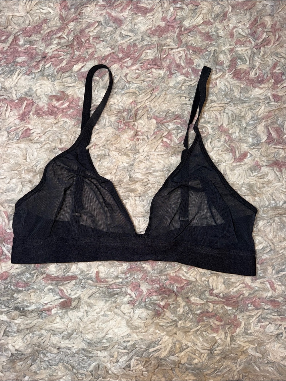 Negative black mesh bralette 4